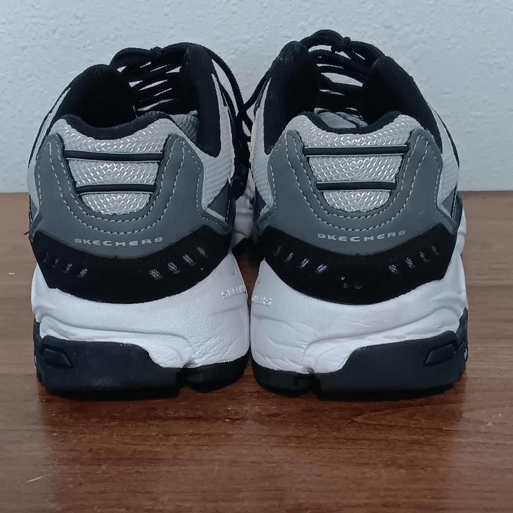 Skechers Black and Gray Chunky Athletic Shoes - Picture 2 of 11